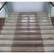 Stone marble granite stair Five Lotus Marble Stairs Stepping Stone Smooth Sesame Gray